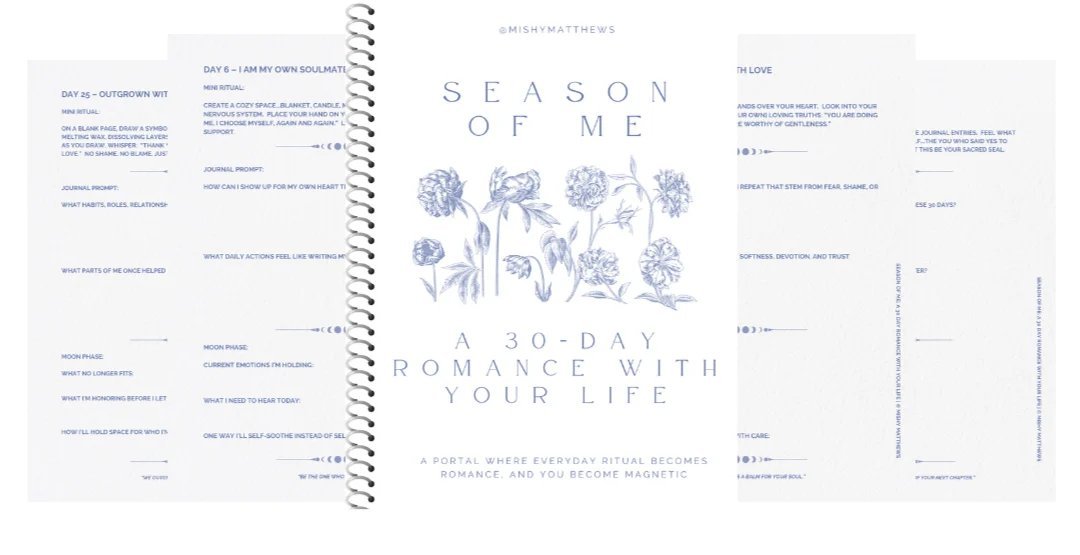 Inside the Season of Me journal